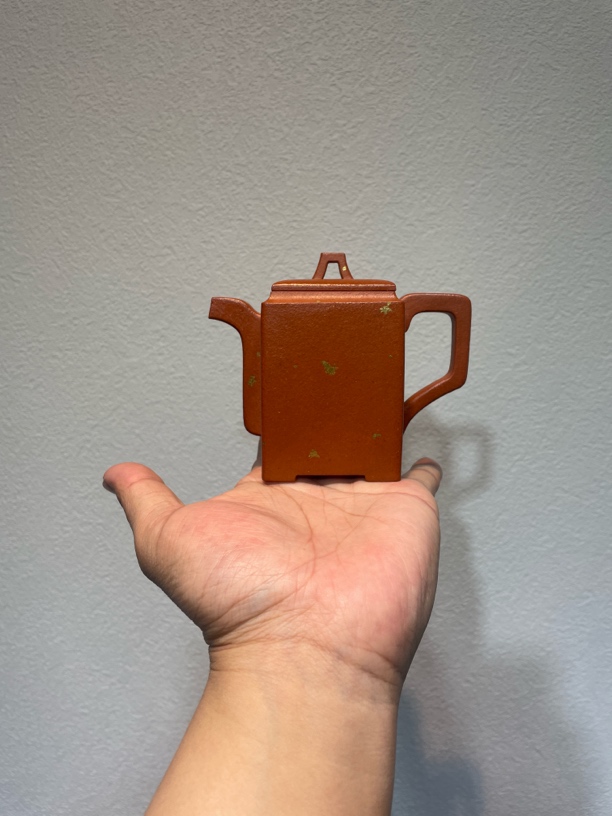 周雪姣全手工原矿纯红降坡高亚明四方壶约200cc