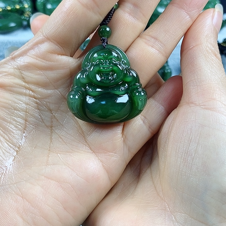 和田玉（碧玉）未镶嵌吊坠(不含链)34