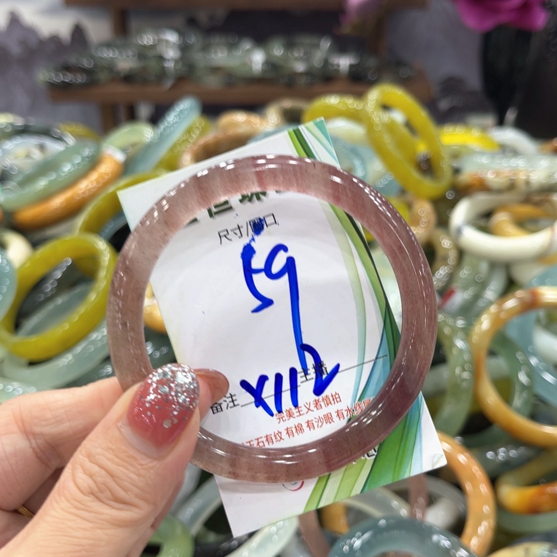 未镶嵌蛇纹石玉手镯手镯