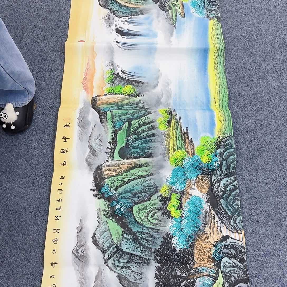 国画作品小姐姐放漏中