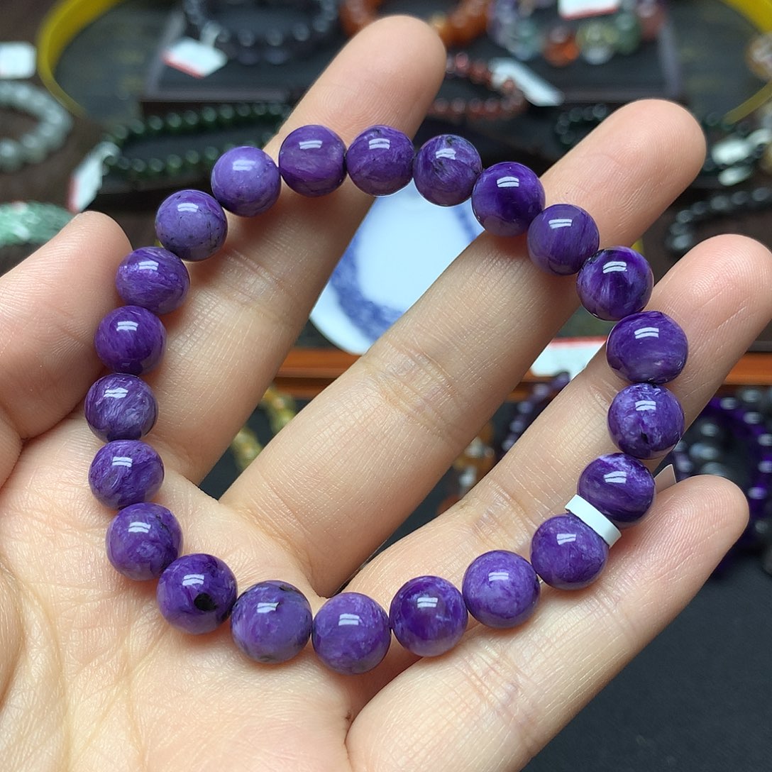查罗石（紫龙晶）手串未镶嵌