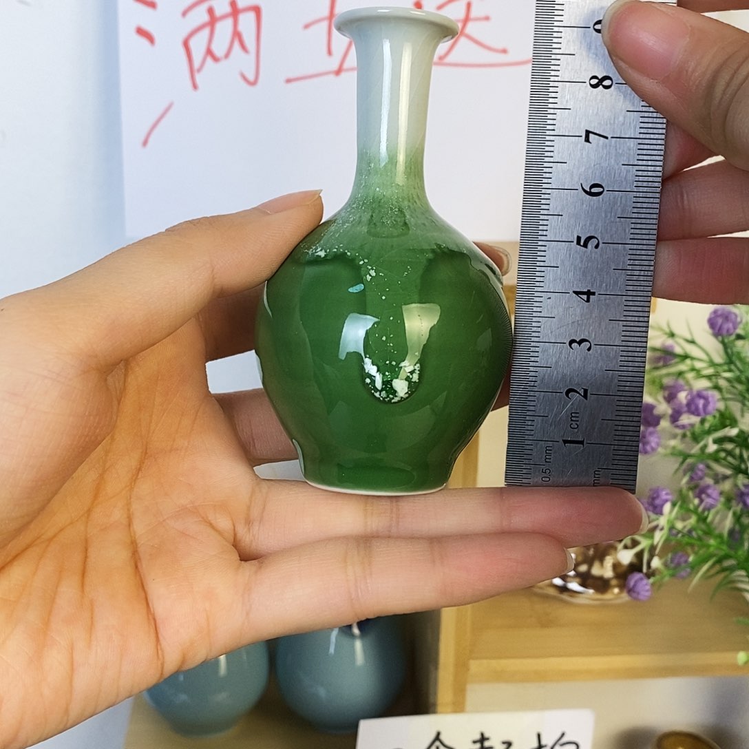 摆件景德镇高温陶瓷小花瓶