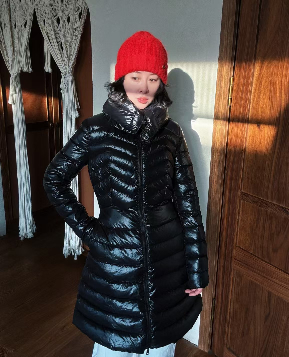 95新 蒙口 送中检/蒙口黑色羽绒服