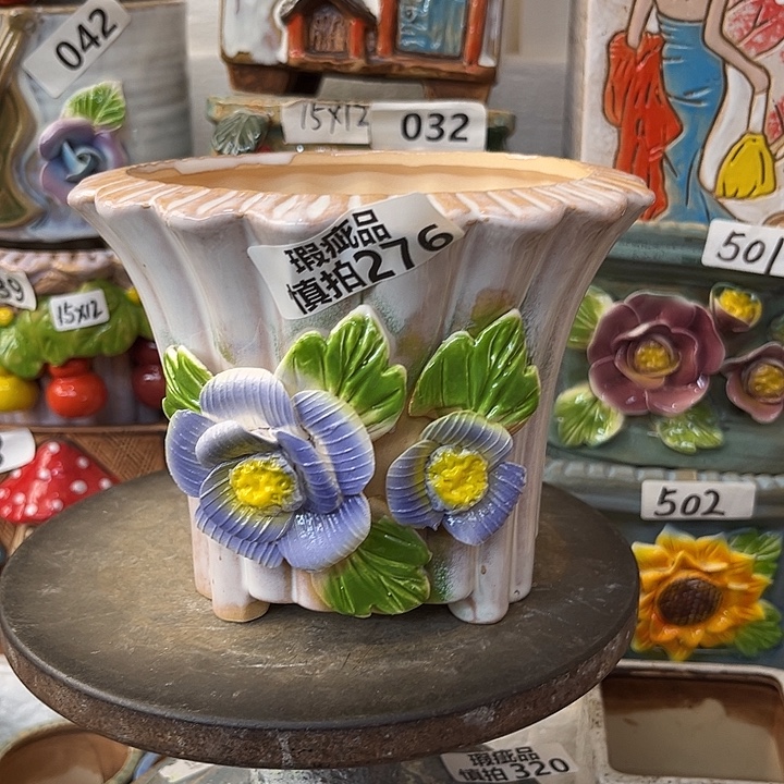 迪***9粗陶材质多肉花盆276