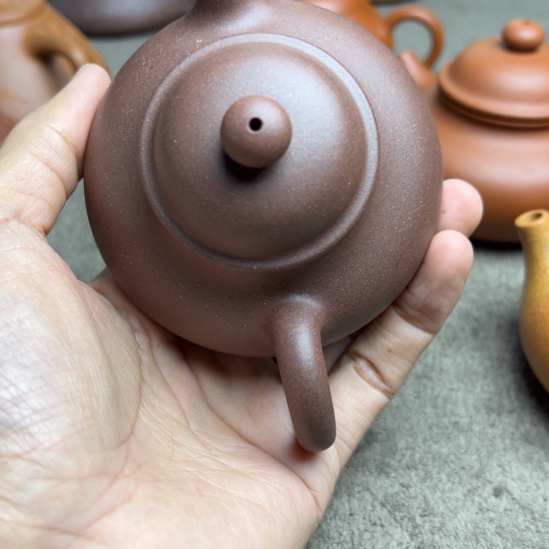 似***年茶壶紫砂底板底槽青容天