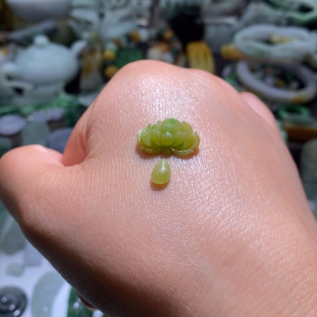 战***神定制翡翠未镶嵌毛货