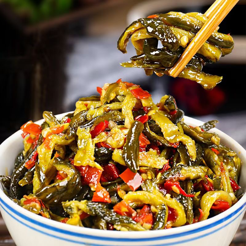 湖南特产脆爽黄瓜皮微辣新鲜即食拌面送粥下饭菜