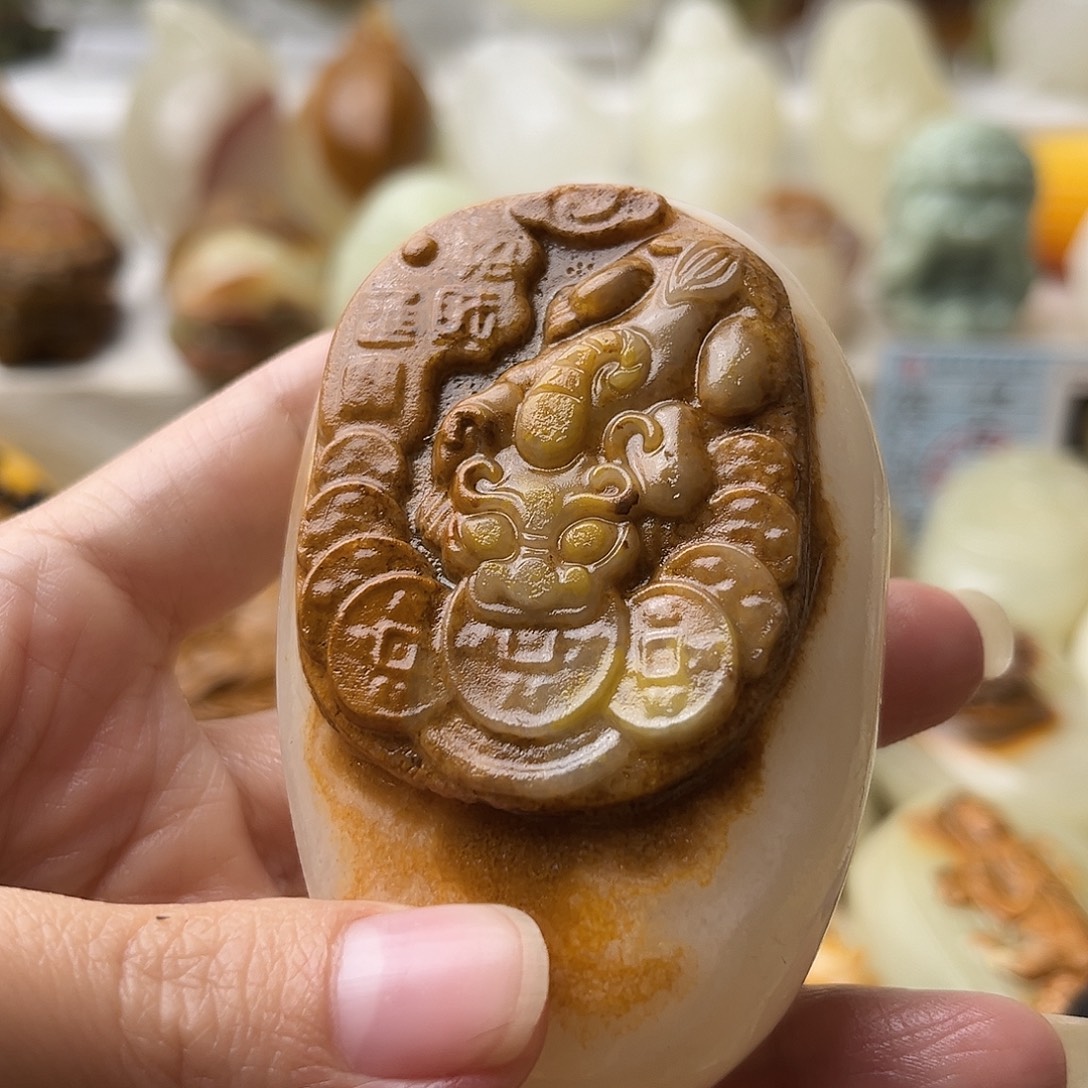 石材古青石不退换貔貅微瑕