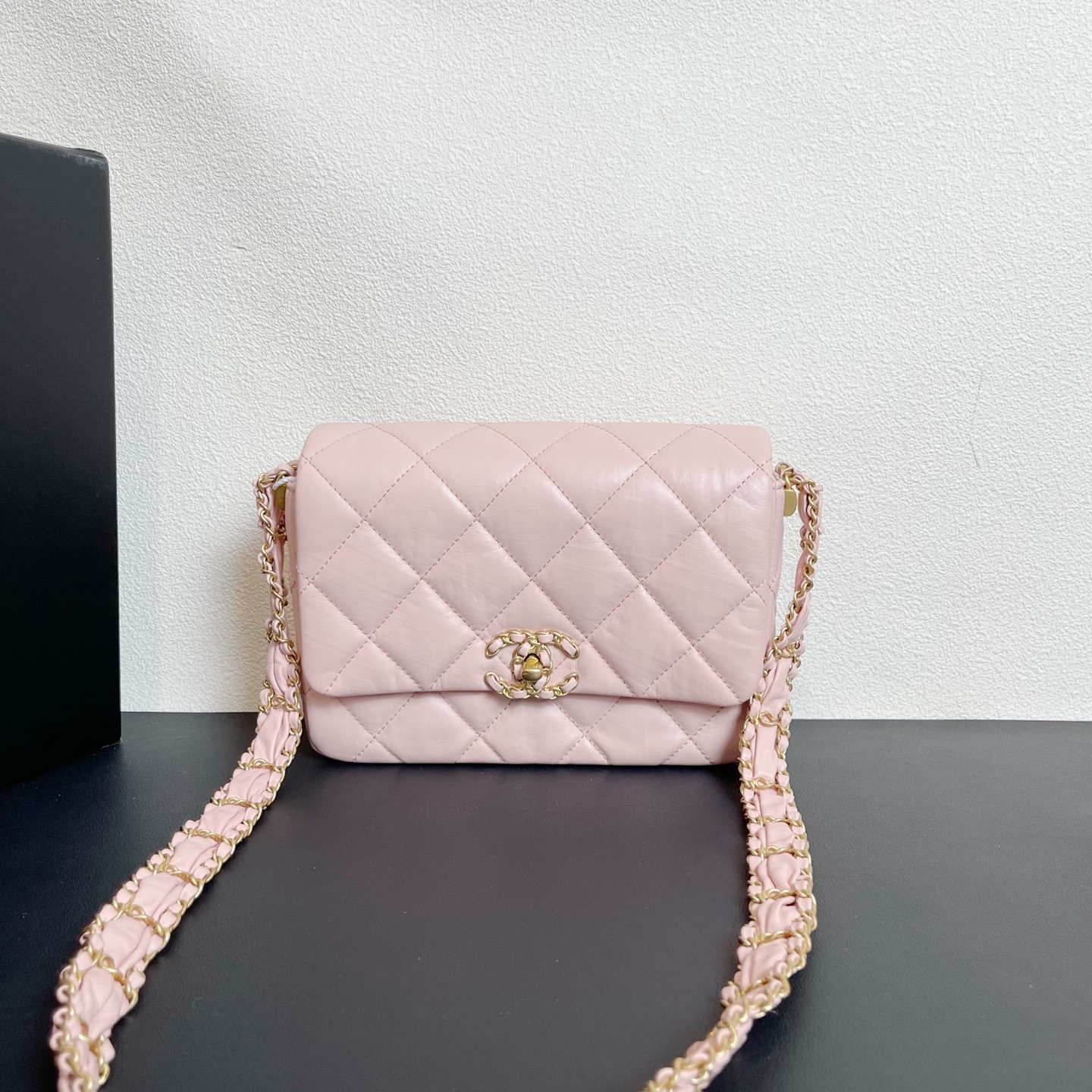 95新 Chanel/香奈儿 98新 大场直播/23k粗链条口盖包/10627