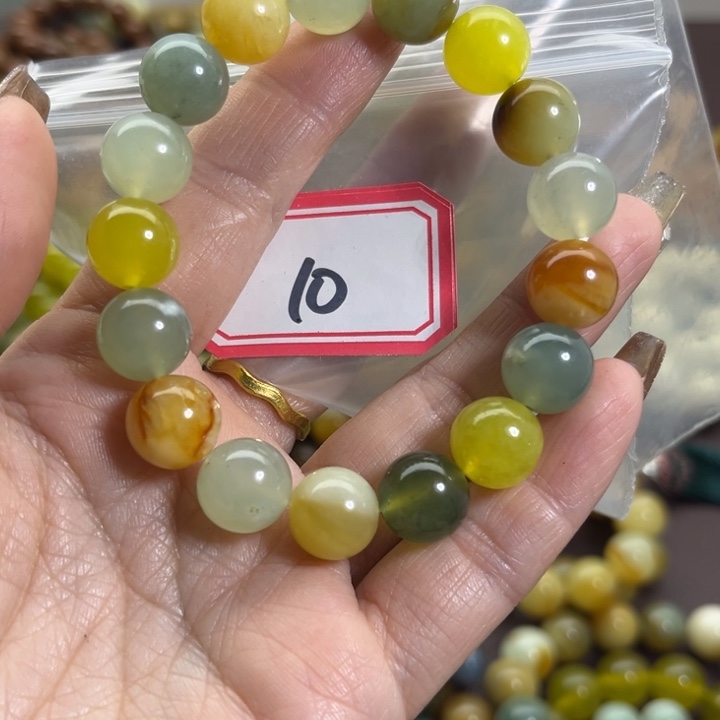 蛇纹石玉未镶嵌手链