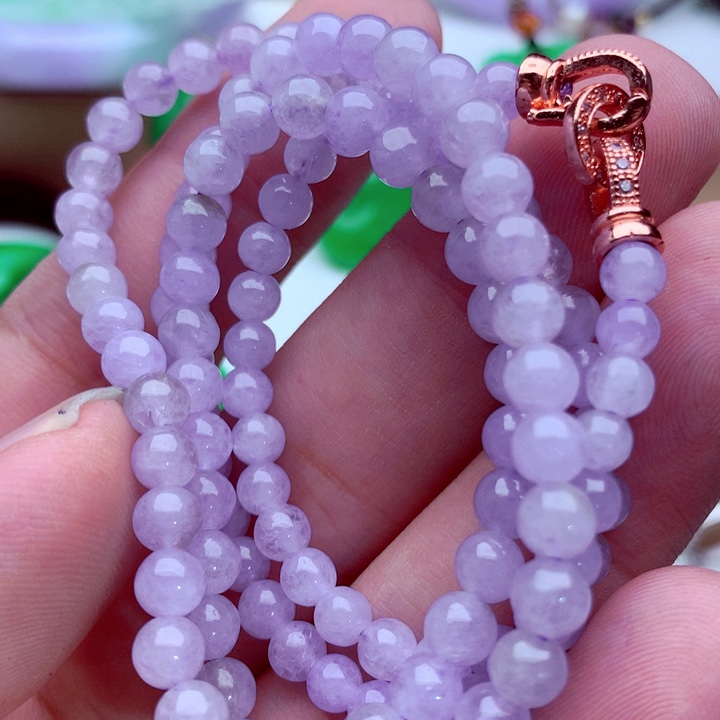 翡翠未镶嵌毛衣链