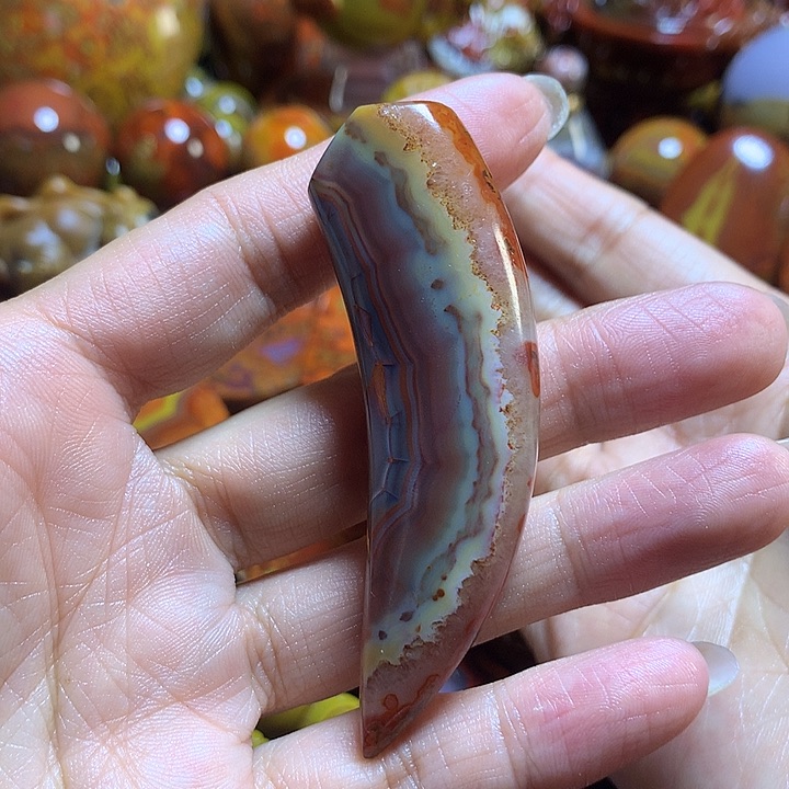 玛瑙/玉髓战国红吊坠未镶嵌