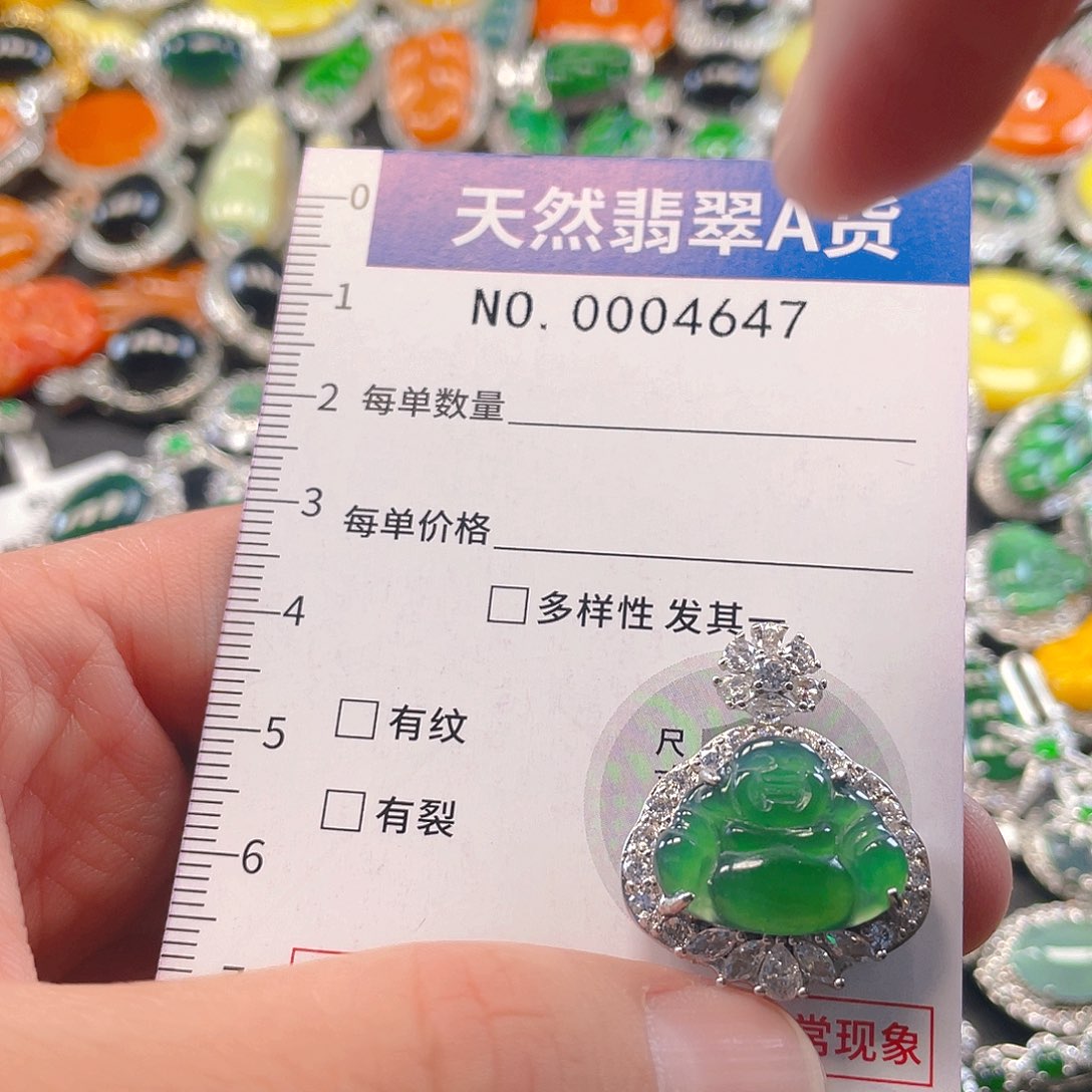 翡翠未镶嵌吊坠(不含链)