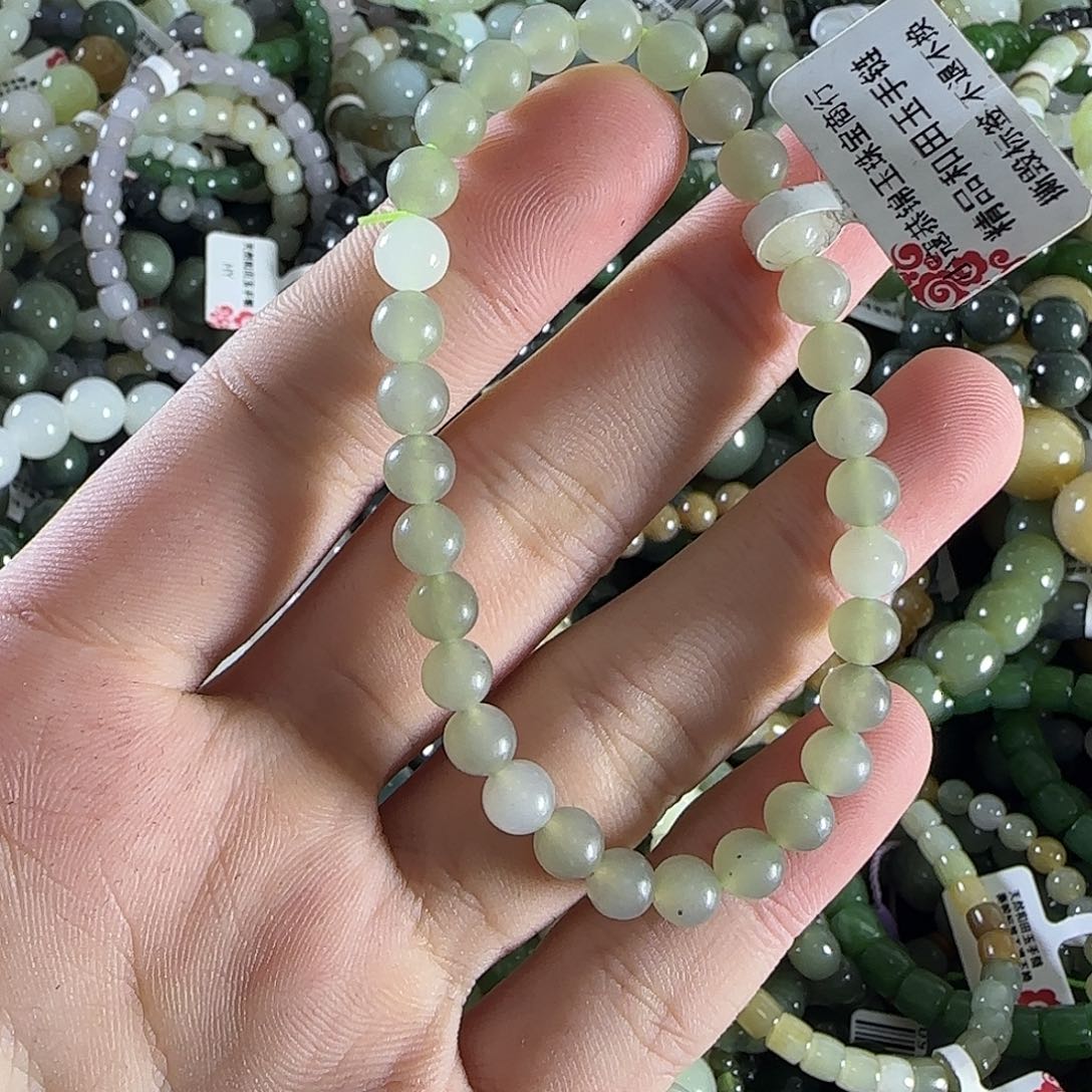 和田玉手链未镶嵌116