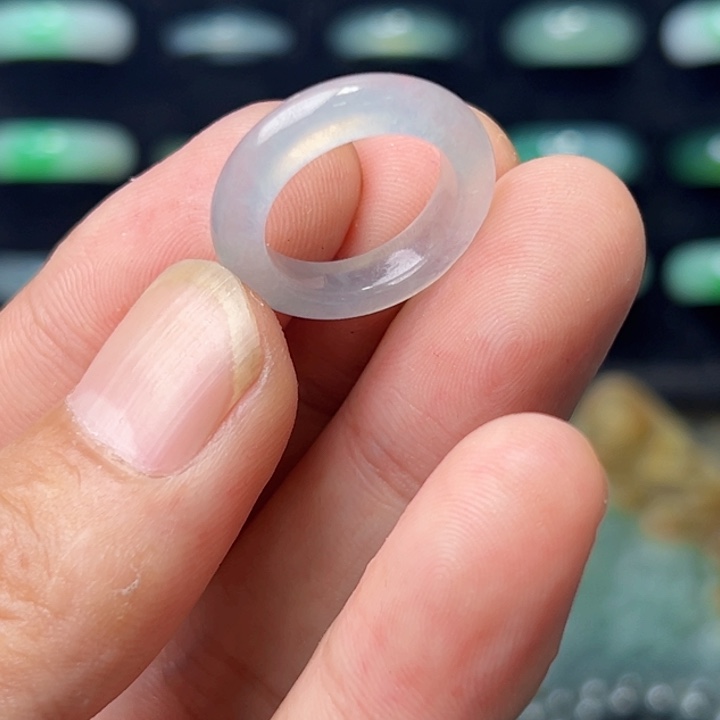 定制翡翠未镶嵌圈口9号