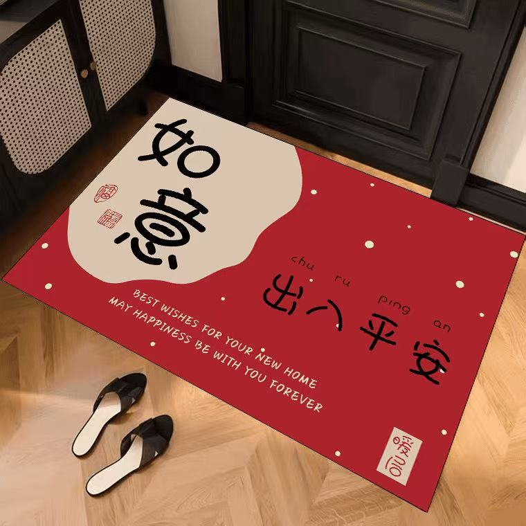 家用硅藻泥入户门地垫吸水耐磨适用于浴室卧室厨房玄关