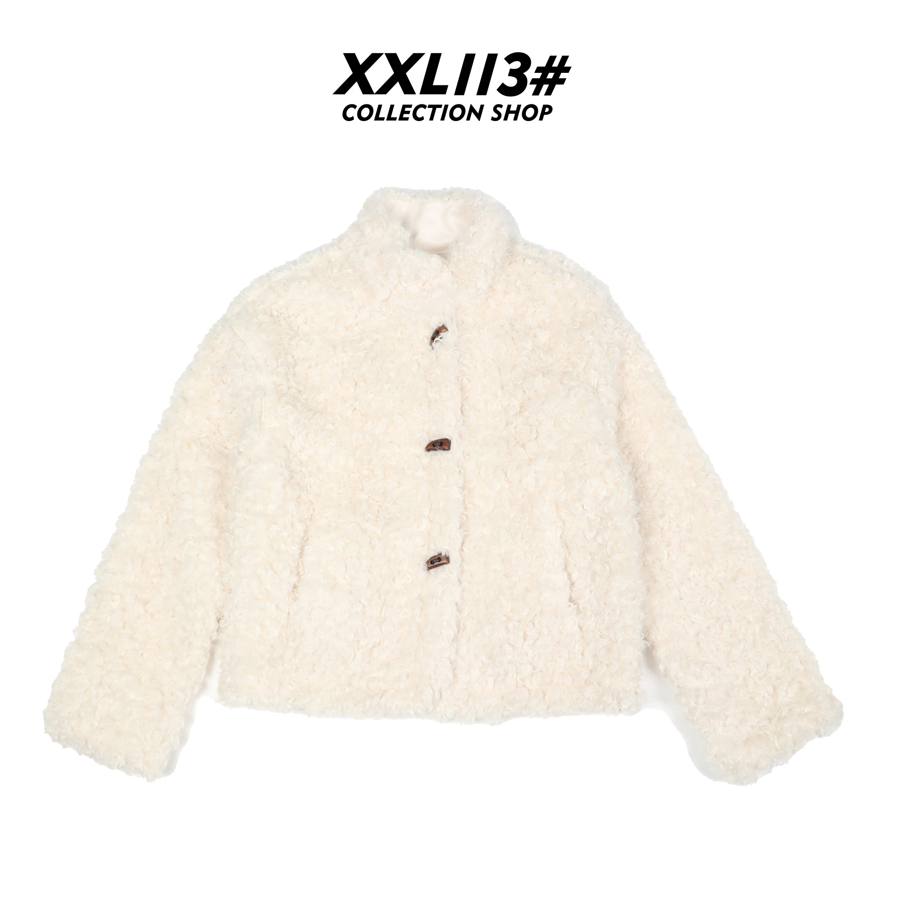 113* CENTRALIZED SHOP牛角扣短外套圈圈毛秋冬小香风X5F21K7300