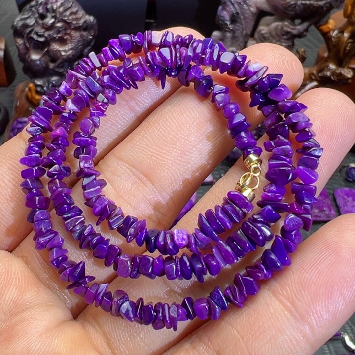 苏纪石（舒俱来）项链18K金镶嵌