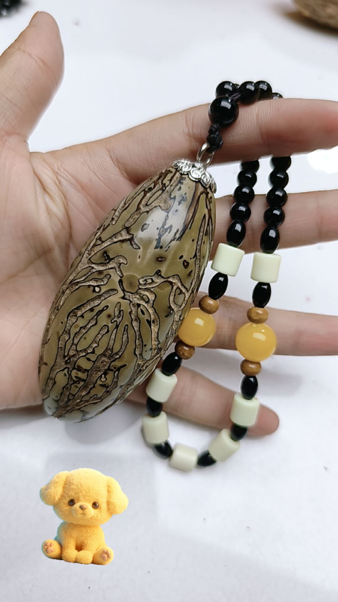 精选玉华千眼菩提果文玩天然。开果不退纯天然手把件菩提子挂件