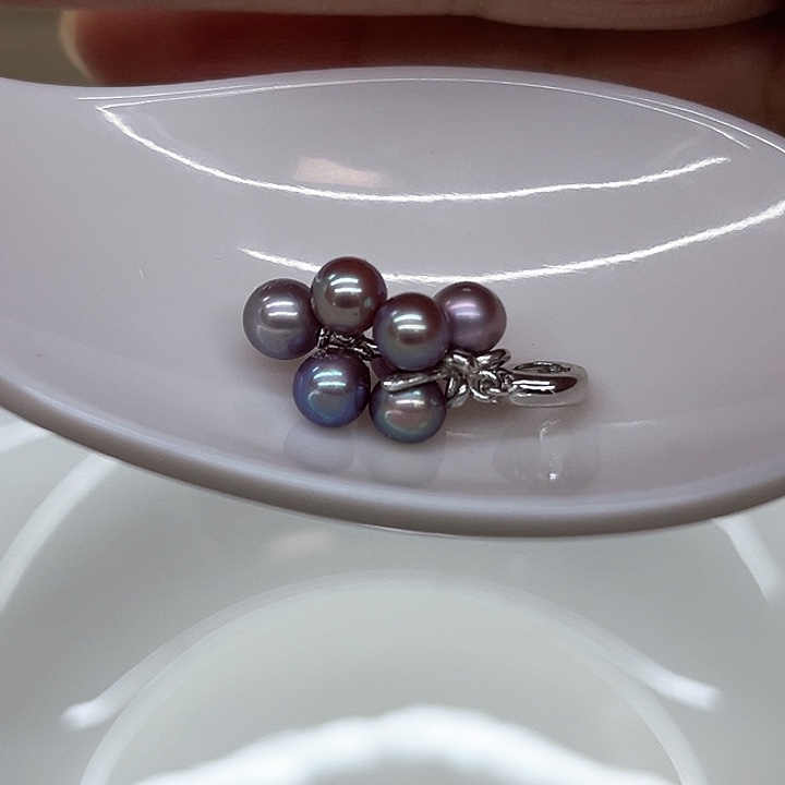 淡水珍珠颈饰银S925镶嵌