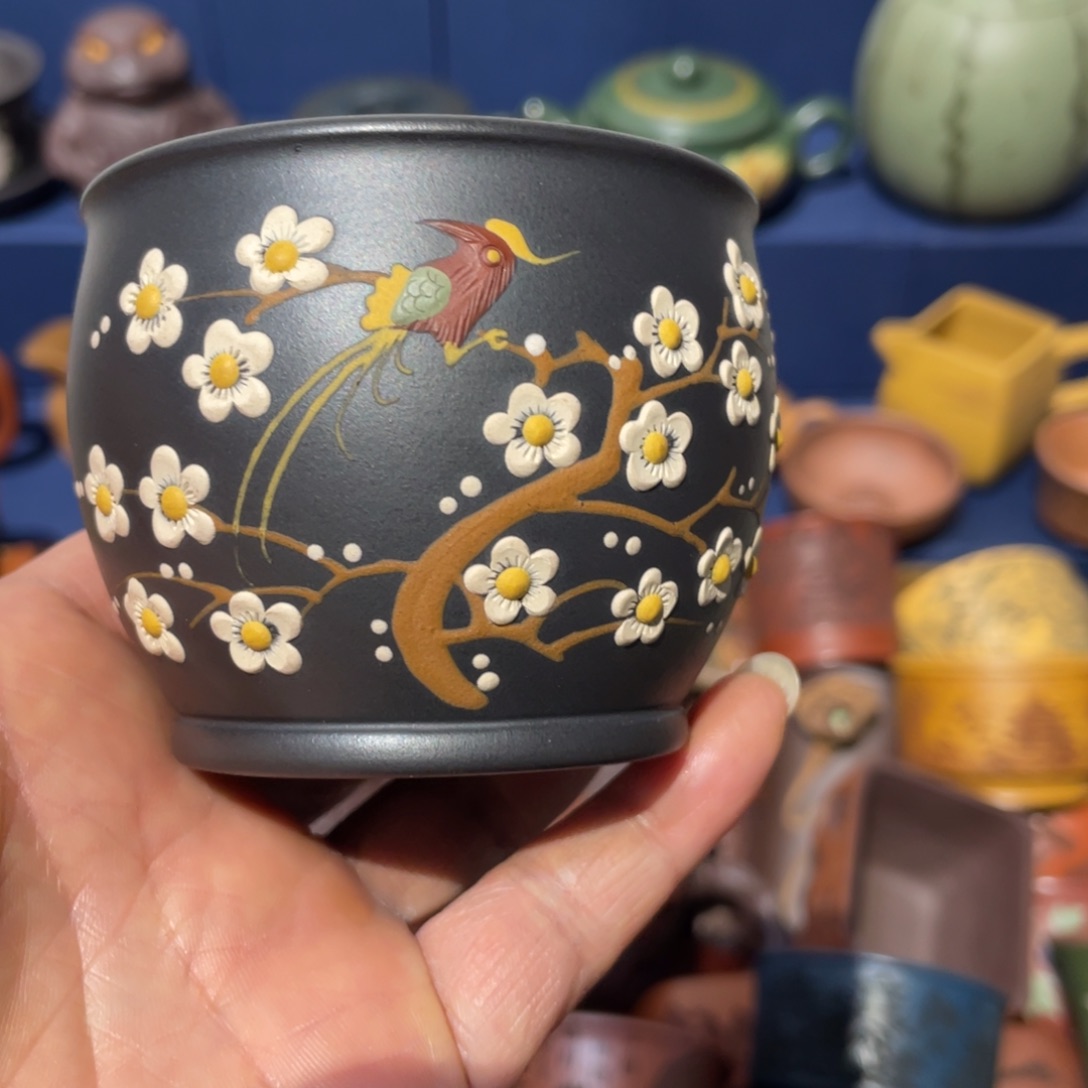 原矿紫砂手工主人杯