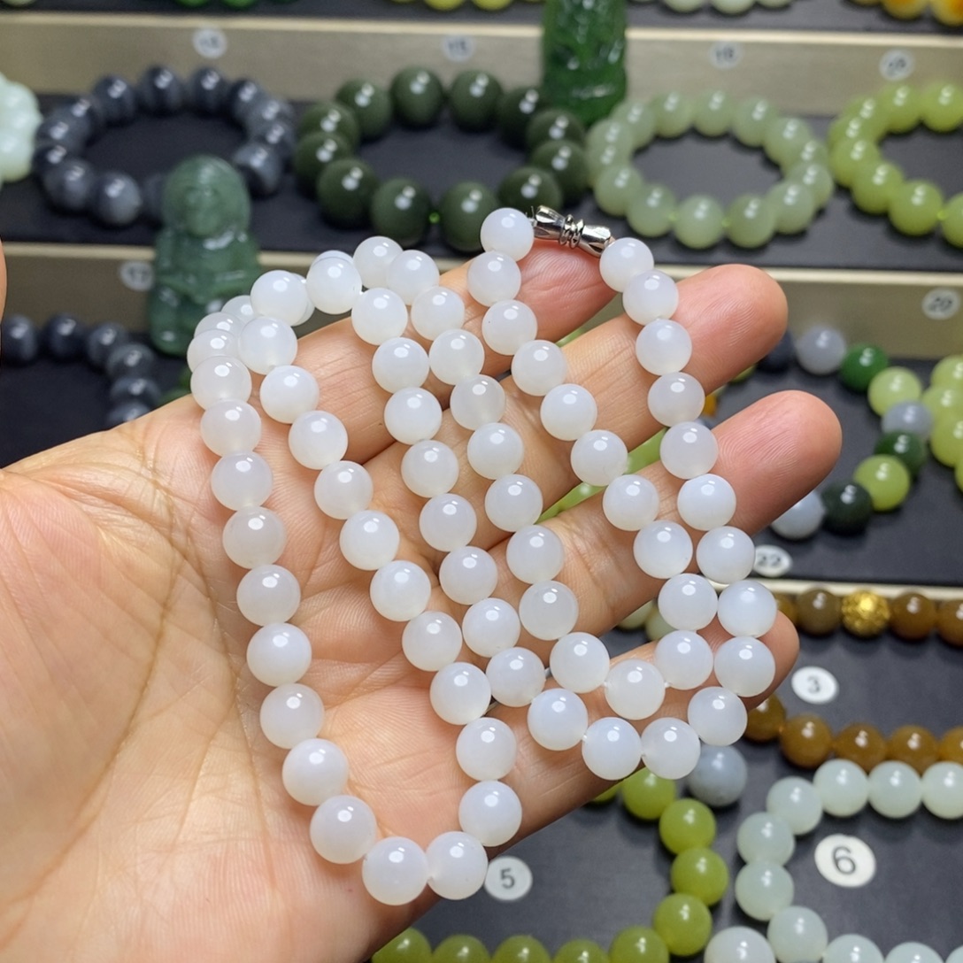 和田玉未镶嵌手链