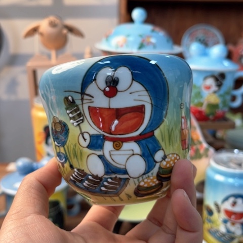 炉景德镇釉下手绘陶瓷 