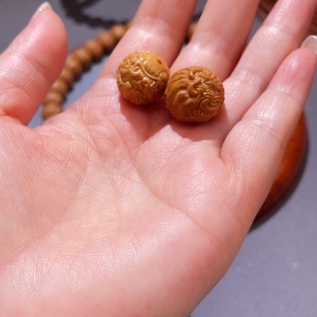 吊坠文玩核桃猴头雕刻