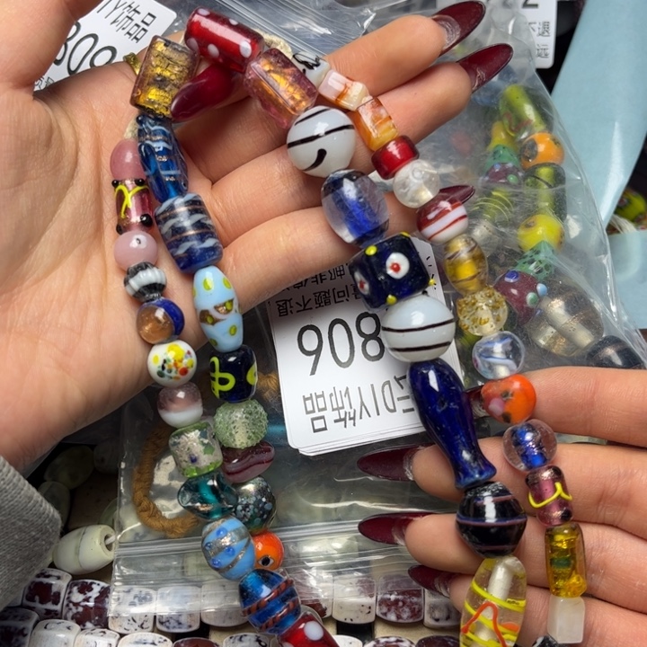 玻璃颈饰7088 琉璃一条