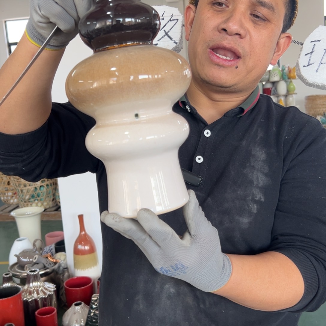 摆件1 号高中低温陶瓷工艺瓶（部分微瑕）