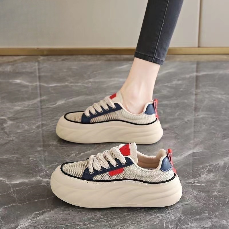 女士2025夏季新款厚底增高单网休闲板鞋亲子XXW817