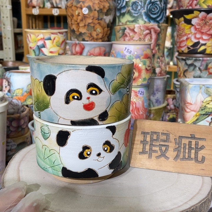 红陶景德镇艺术手绘作品