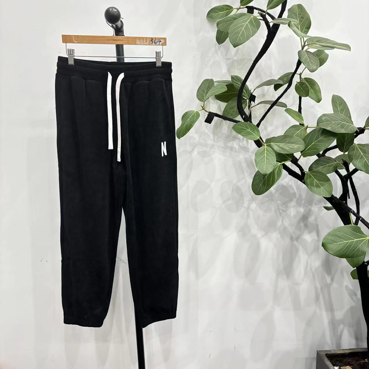 【N】M-12 25新款男士束脚休闲裤 R08BK