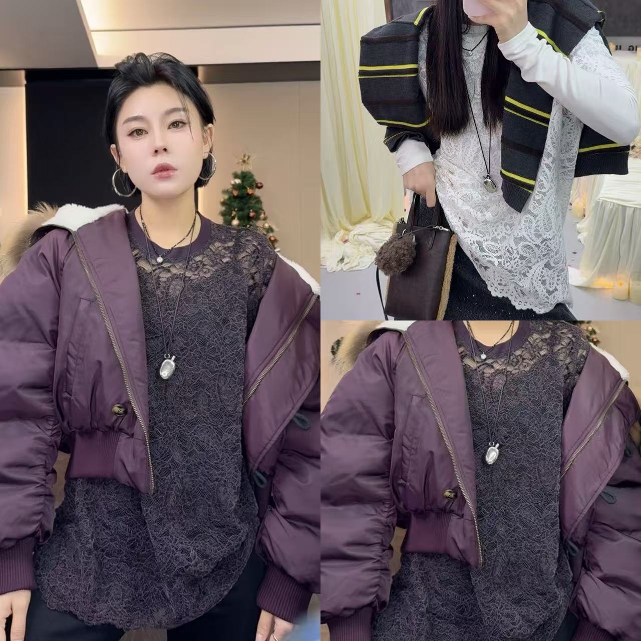 菲林家FL 9165【寻寻觅觅】 小众设计感镂空针织