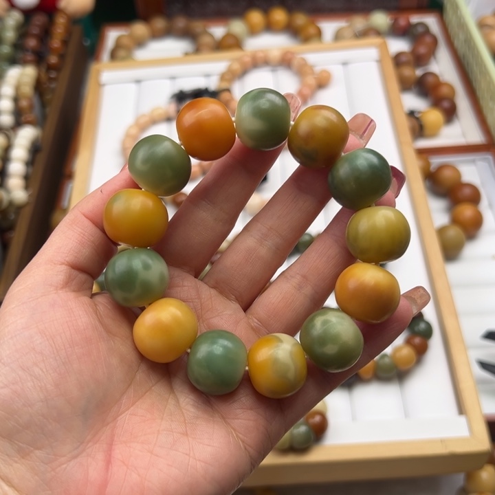 菩提根/象牙果手串明*乐卡19苹果干磨瑕疵