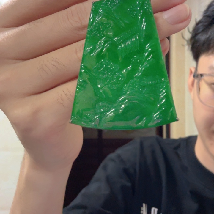 翡翠银S925镶嵌颈饰吊坠