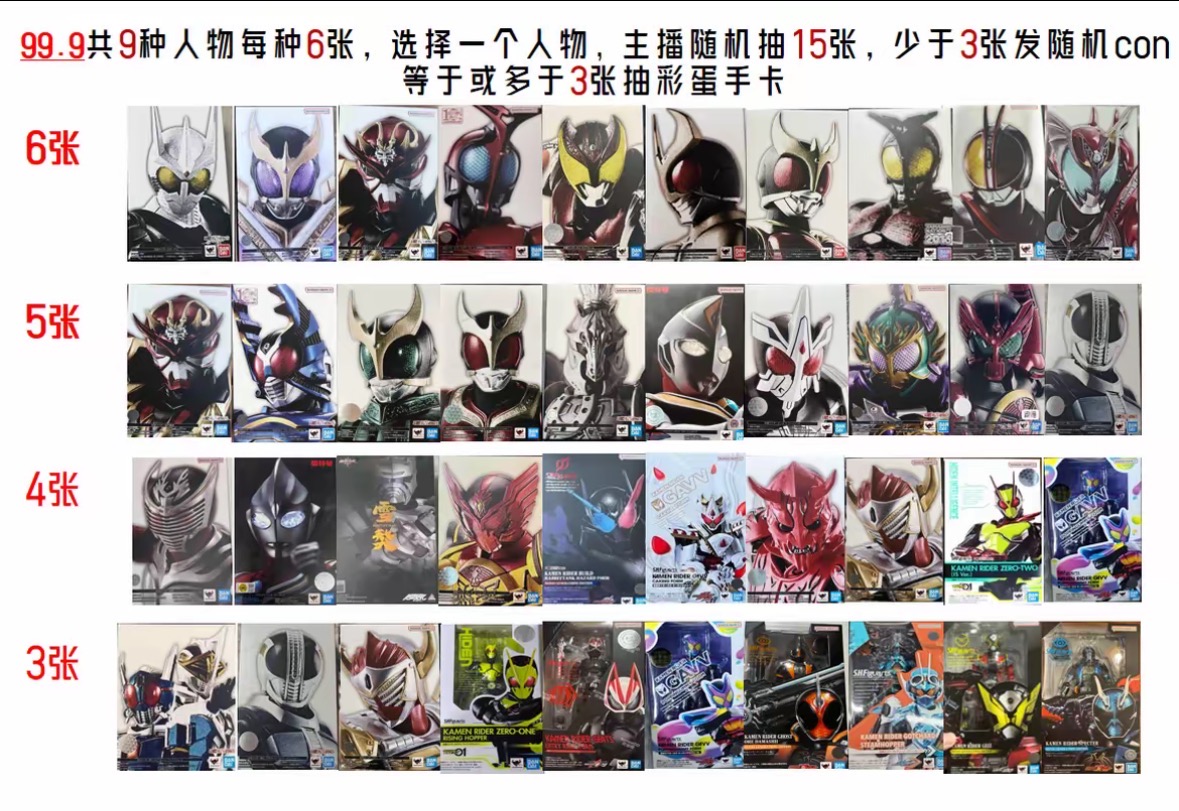 【FF叠叠】假面骑士真骨雕CONVERGE周边定制代拆所见即所得