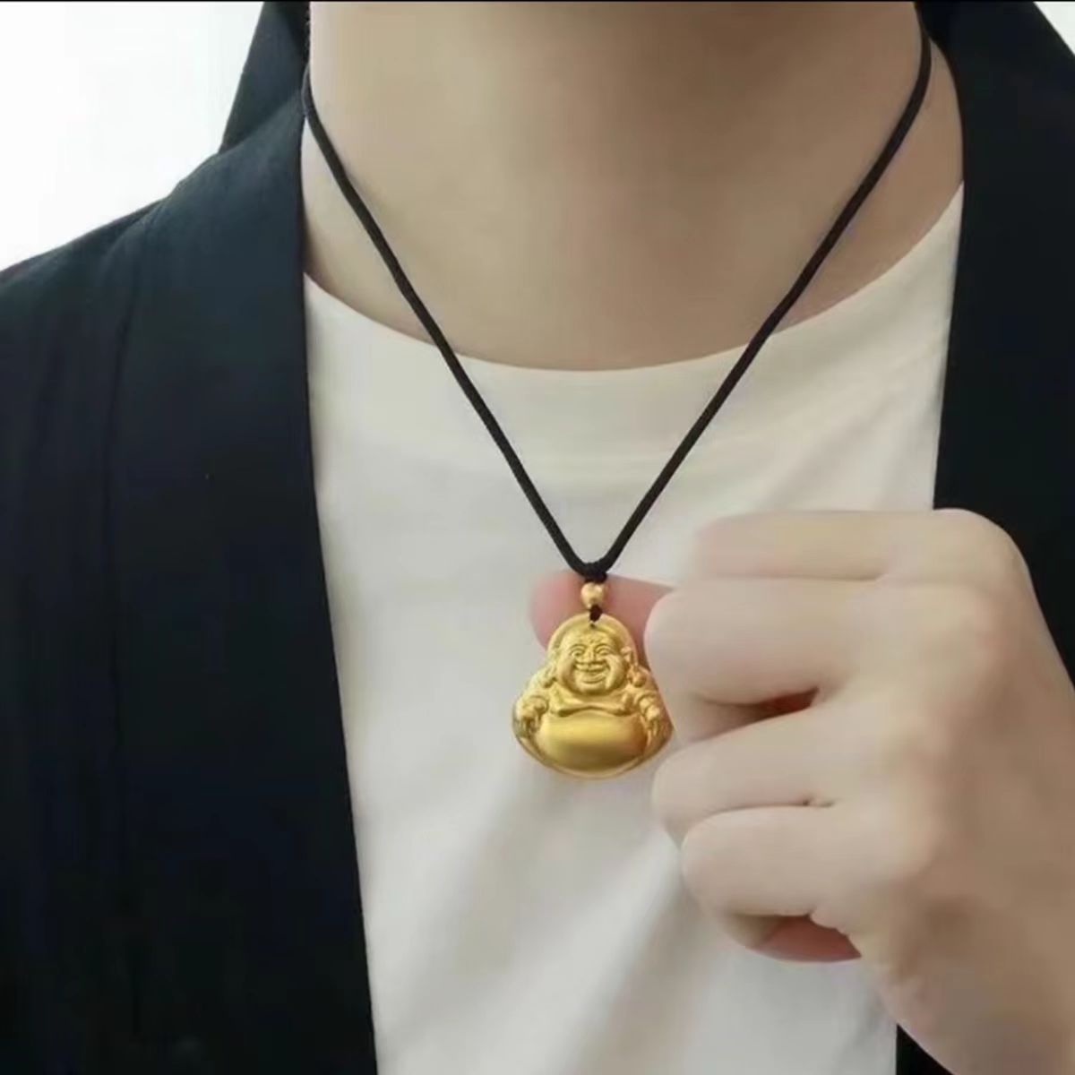 大肚佛吊坠中国风古风高端首饰很精美手纯手工制作精美