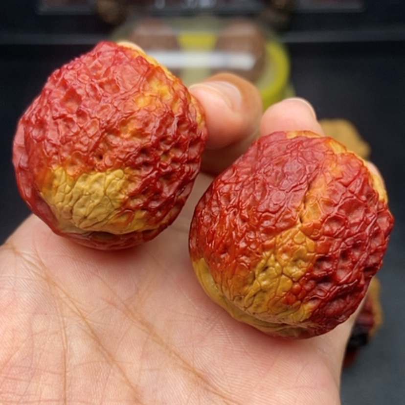 【闪购商品】文玩核桃把件是**吖40尺七彩牡丹绣球