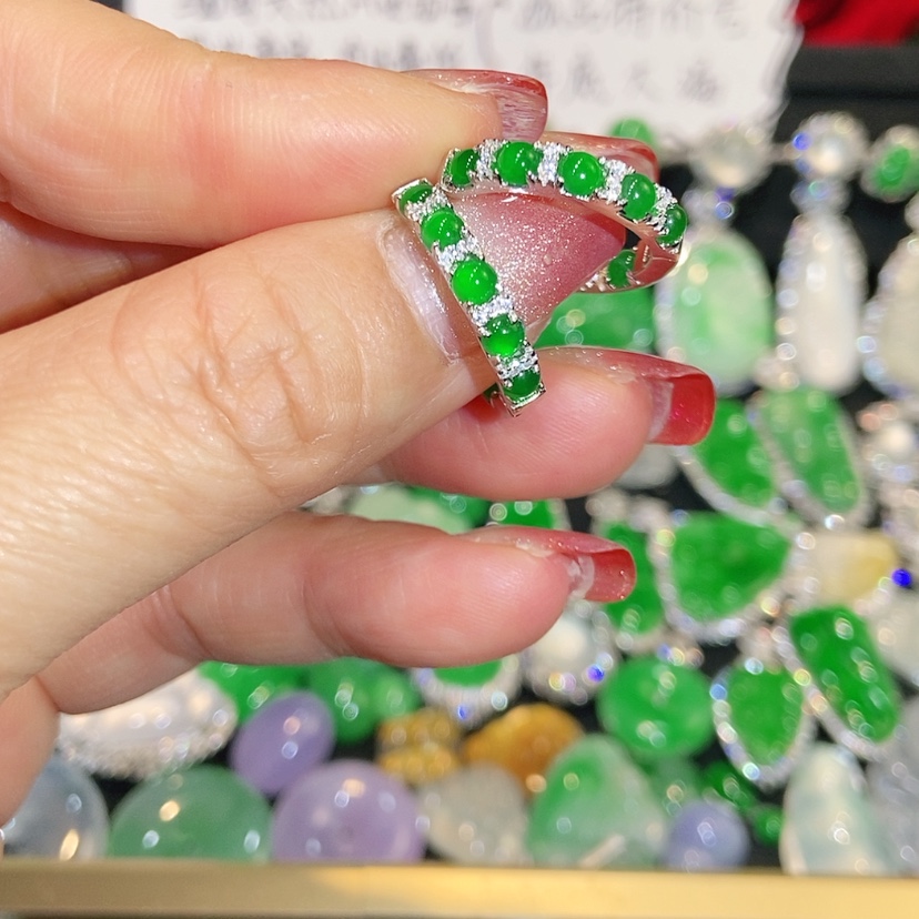 【闪购商品】未镶嵌翡翠耳饰天然翡翠