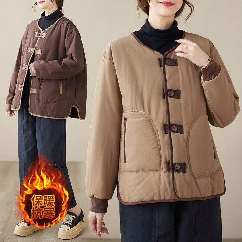 穿上棉衣/棉服加厚短款让你的冬天充满活力时尚冬装棉衣2025冬季
