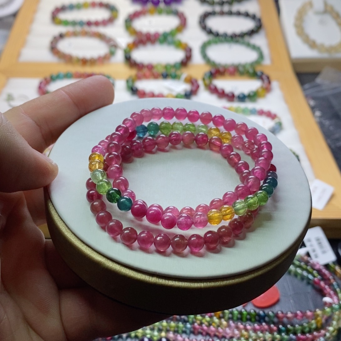 碧玺碧玺手链未镶嵌