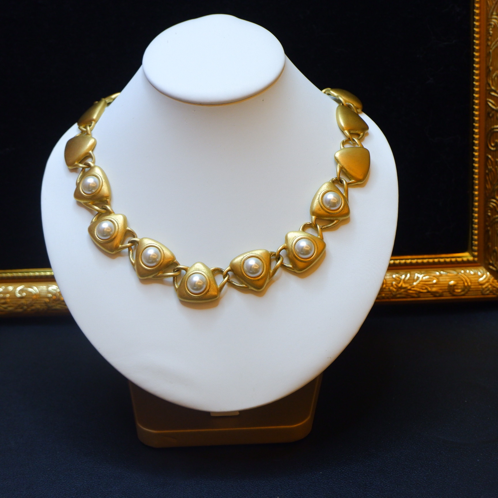 合金项链 Napier 中古打标雾霾金项链锁骨链