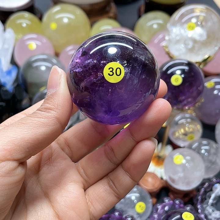 水晶紫水晶卡5.17，30号未镶嵌