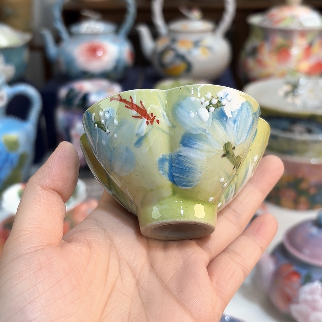 景德镇手绘高温釉下彩陶瓷茶具