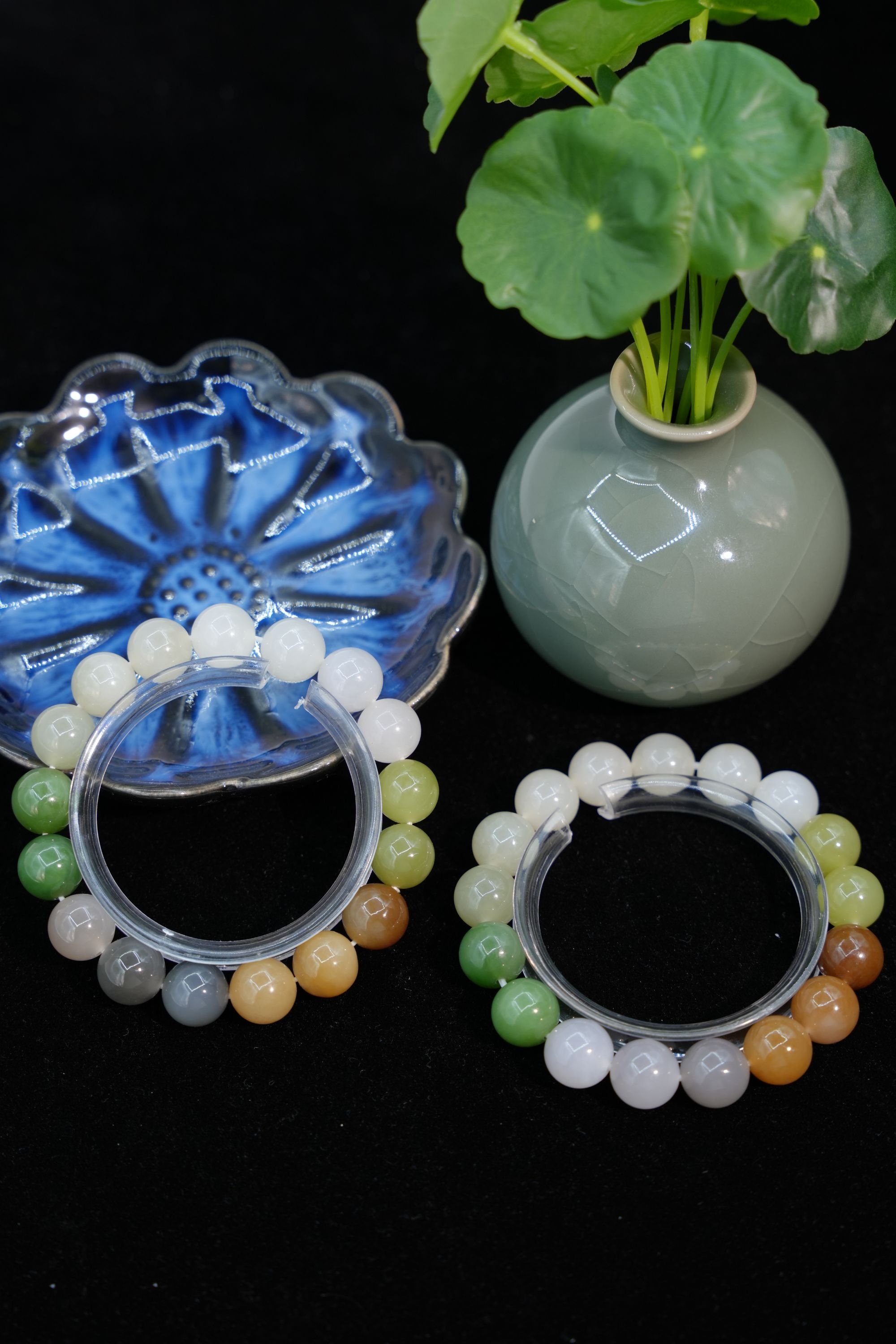 11+和田玉多宝圆珠手串多样性发一件JJZ14279910