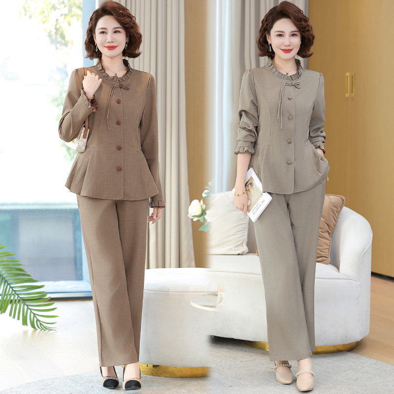 春秋季休闲套装中年女士气质减龄中年女士显瘦洋气时尚春季女神范