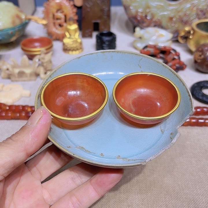 茶盏摆件放漏摆件摆件等
