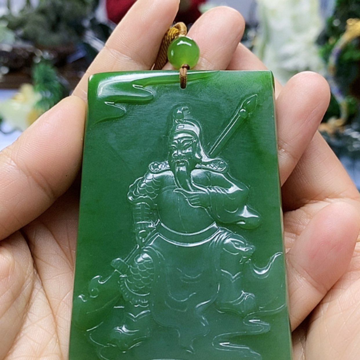 【闪购商品】和田玉（碧玉）挂件未镶嵌旭**升