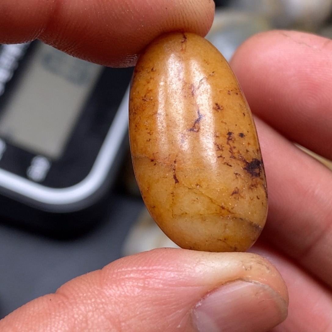 和田玉挂件银S925镀金镶嵌